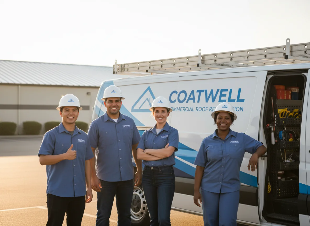 Commercial roof coating company in Rydal, GA