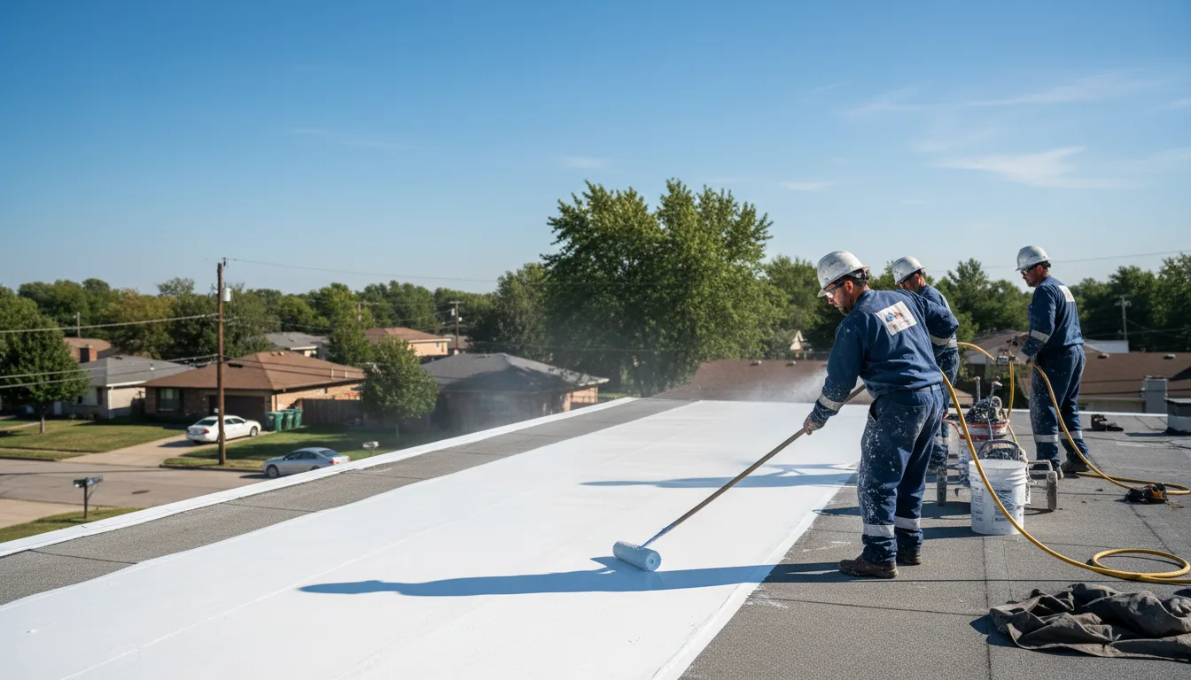 Commercial roof coating in Rydal, GA near me